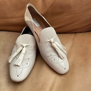 Fratelli Rossetti Cream Tassel Loafers